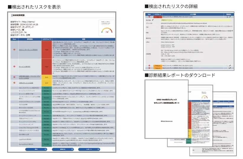 セキュリティ診断オプション(有償)