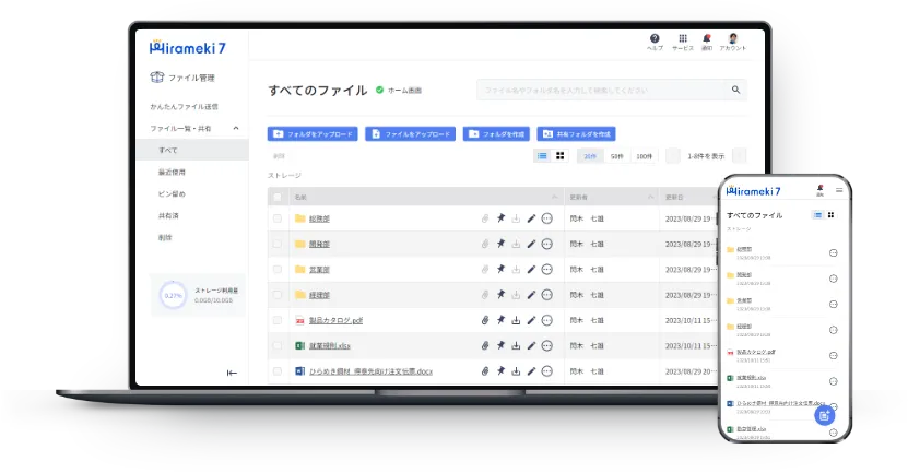 ファイル管理機能