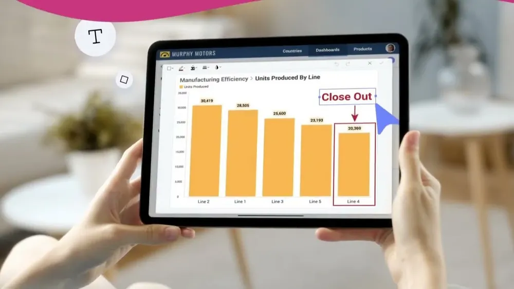 自社Webアプリに組み込み可能なBI機能のイメージ動画