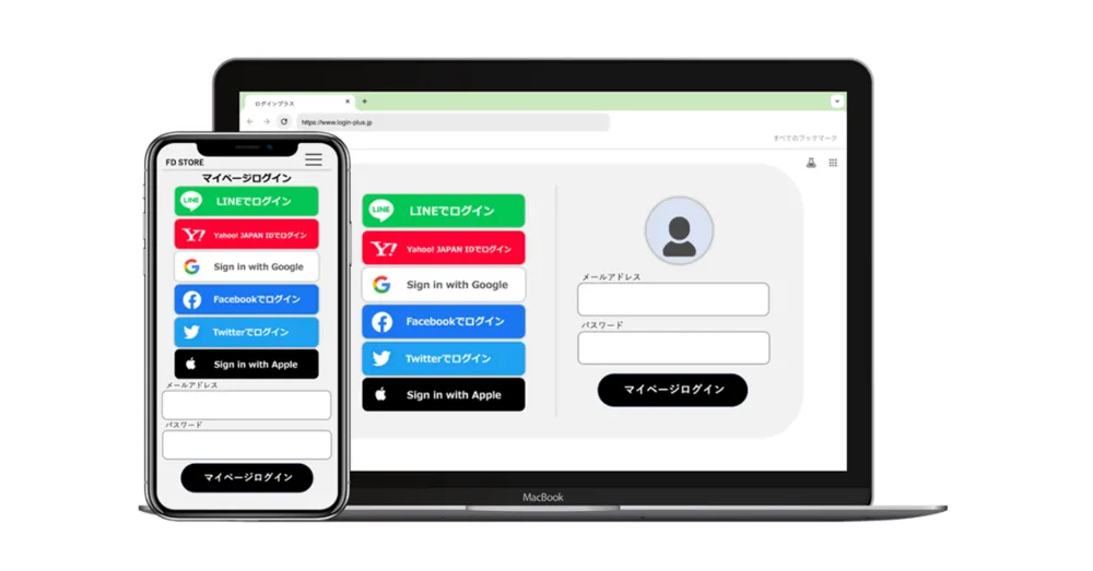 ソーシャルログインサービス「Login Plus（ログインプラス）」