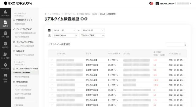 個人情報は暗号化し安全に保管