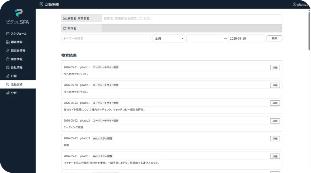 活動実績