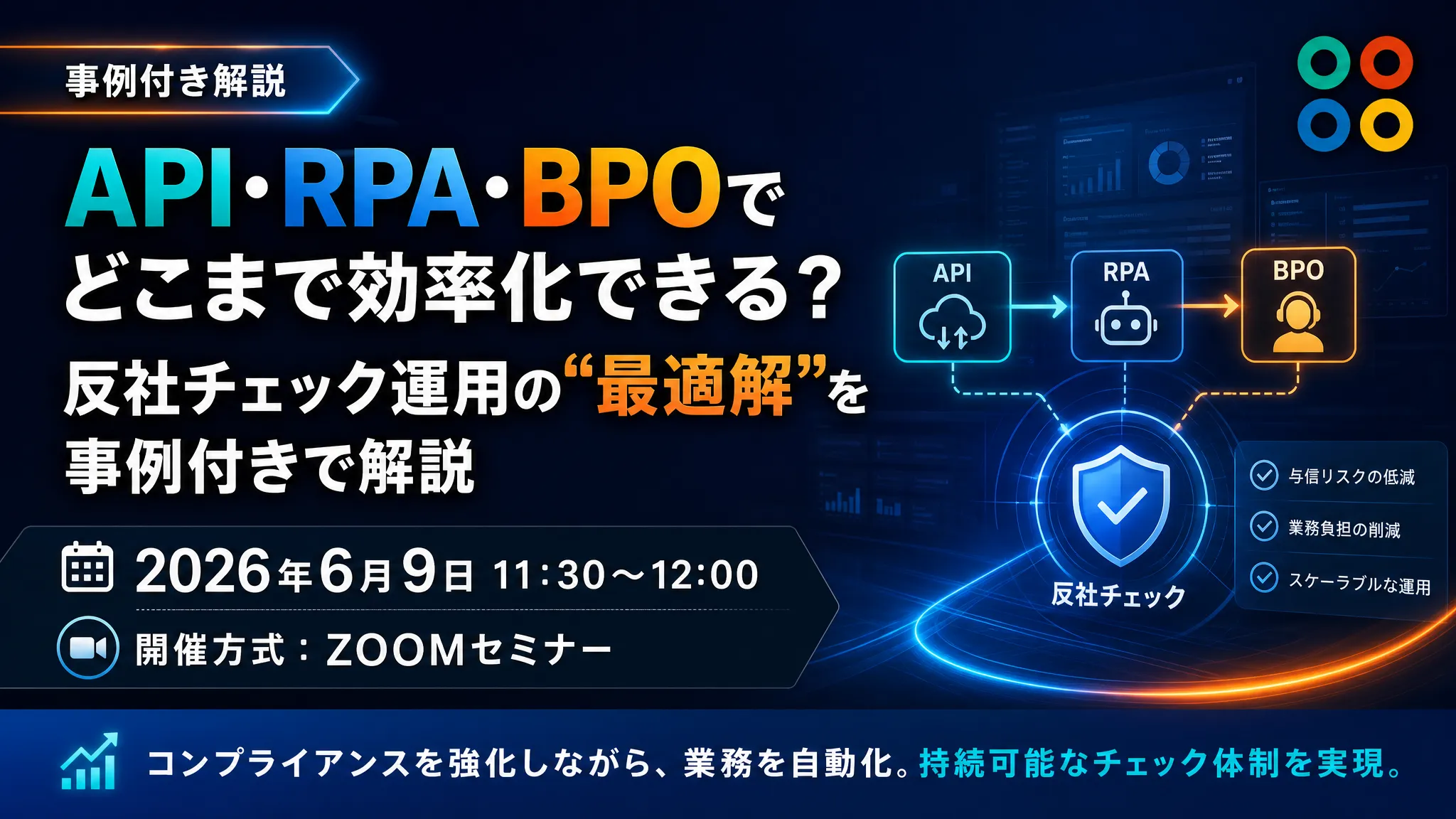 API・RPA・BPOでどこまで効率化できる？ 反社チェック運用の“最適解”を事例付きで解説