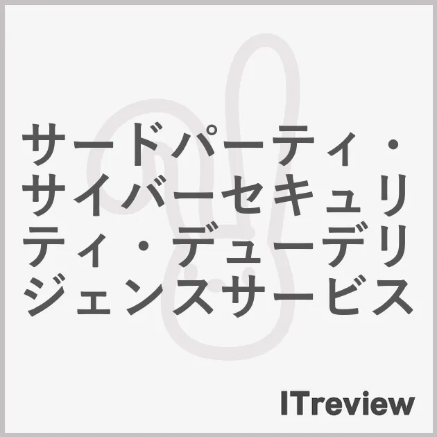 サードパーティ・サイバーセキュリティ・デューデリジェンスサービス
