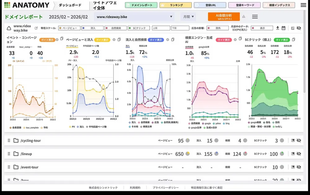 ドメインレポート