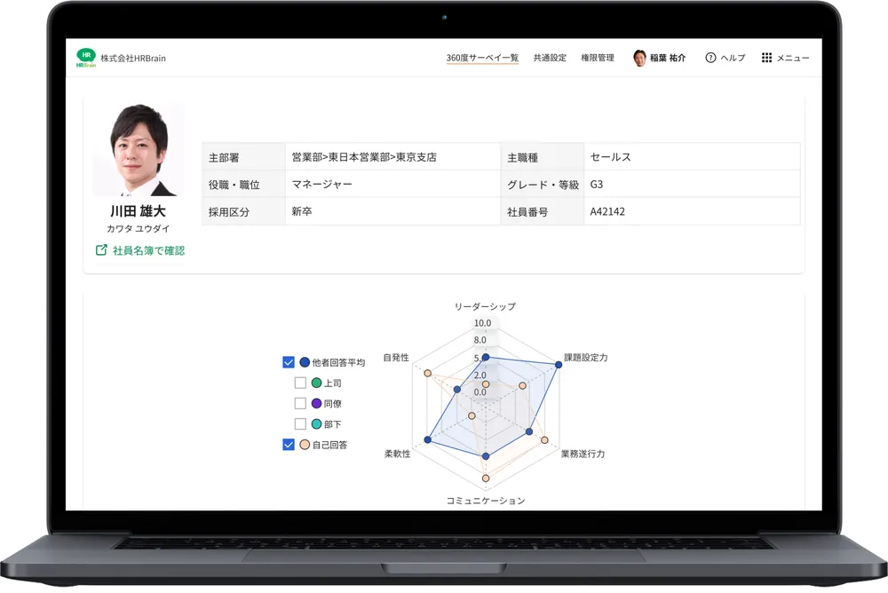 360度評価の導入や効率化