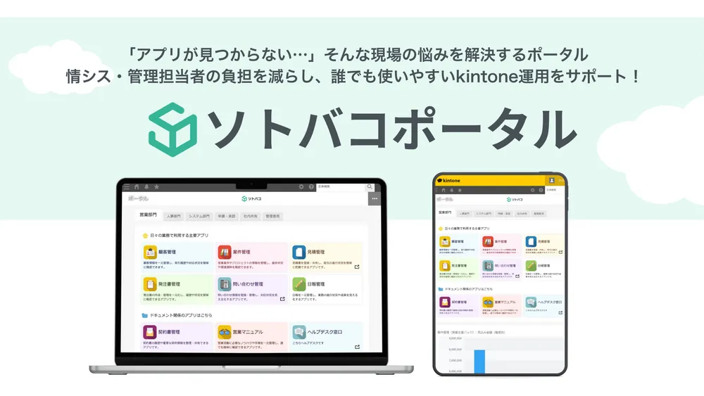 誰でも使いやすいkintoneポータルを実現