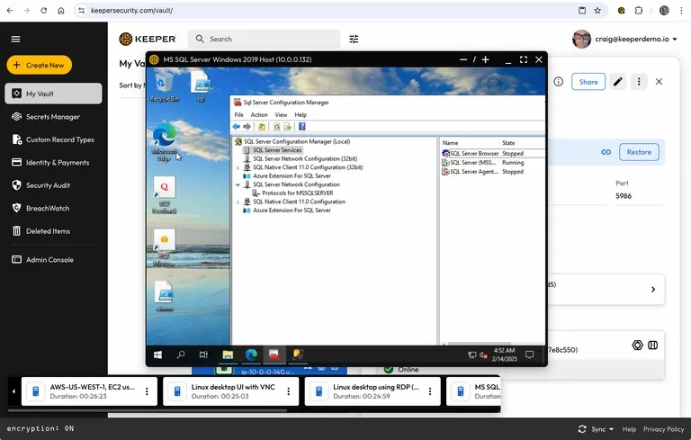 Keeperコネクションマネージャー