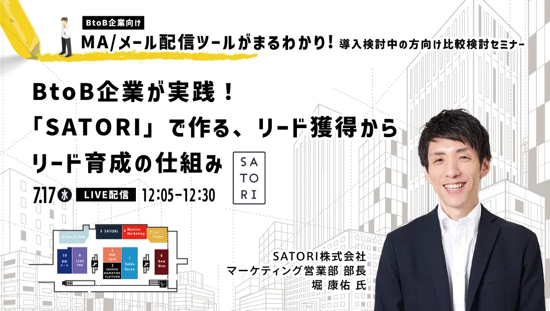 BtoB企業が実践！「SATORI」で作る、リード獲得からリード育成の仕組み