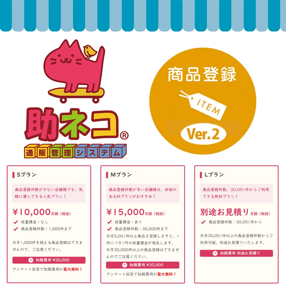 商品登録の価格