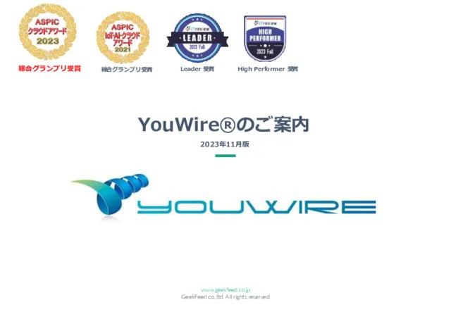 YouWireの特徴・導入事例など製品情報を紹介！【ITreview】IT製品のレビュー・比較サイト