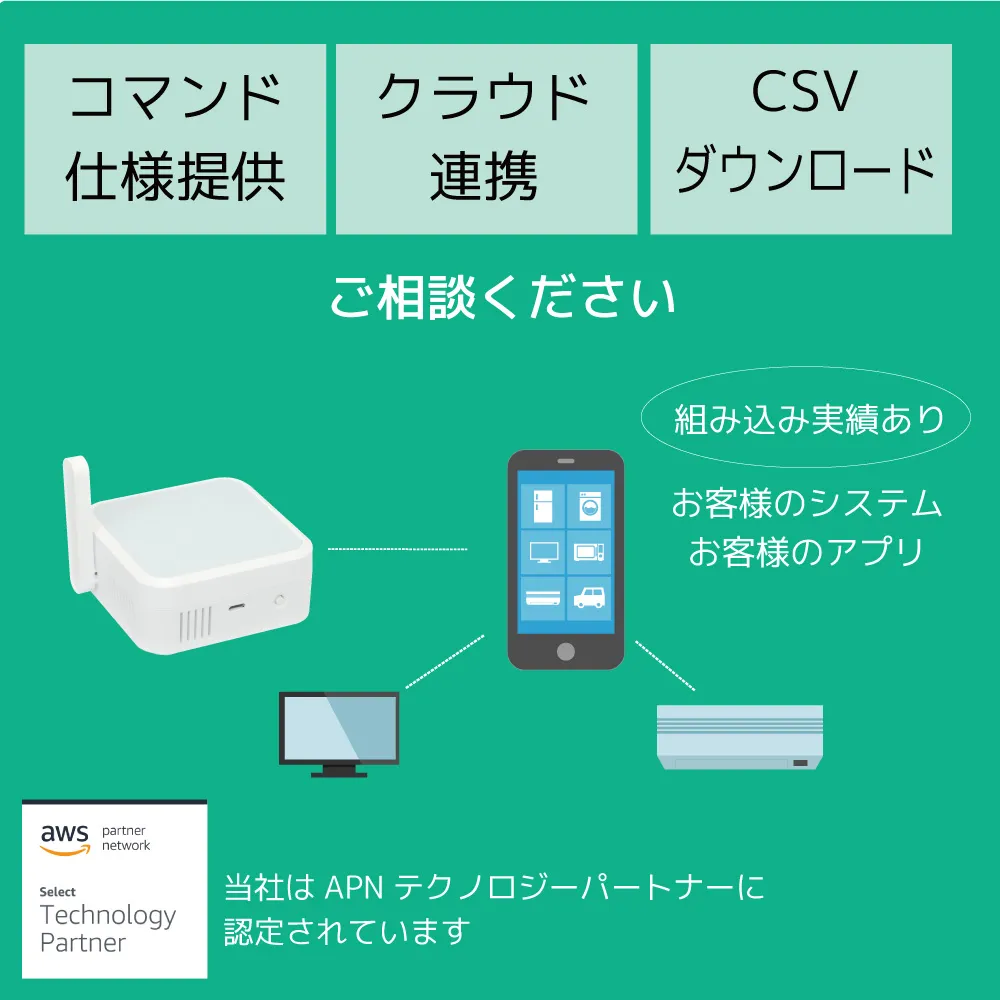 コマンド仕様の提供、クラウド連携が可能