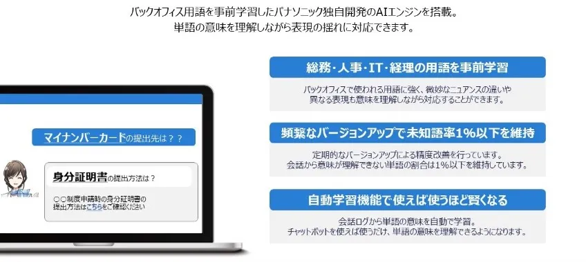 バックオフィスで使われる用語を網羅した、揺らぎに強いAIエンジン