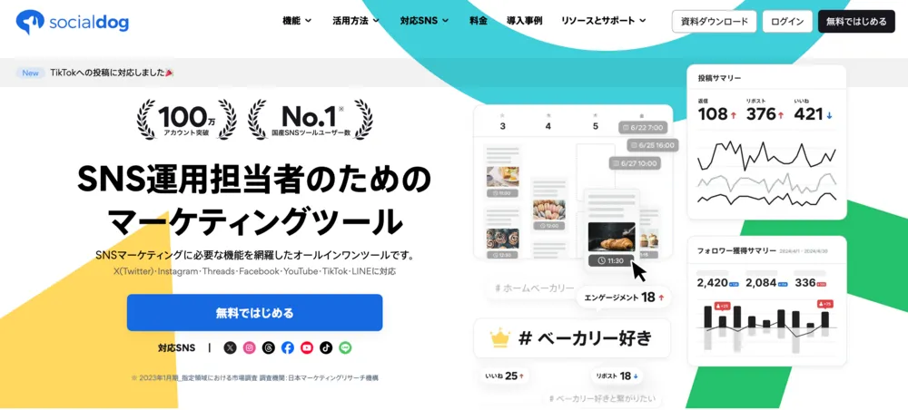 SNS運用担当者のためのマーケティングツール