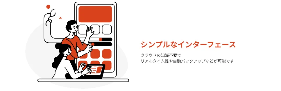 シンプルなインターフェース