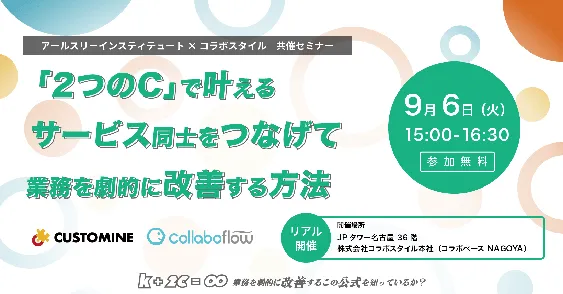 「2つのC」で叶えるサービス同士をつなげて業務を劇的に改善する方法