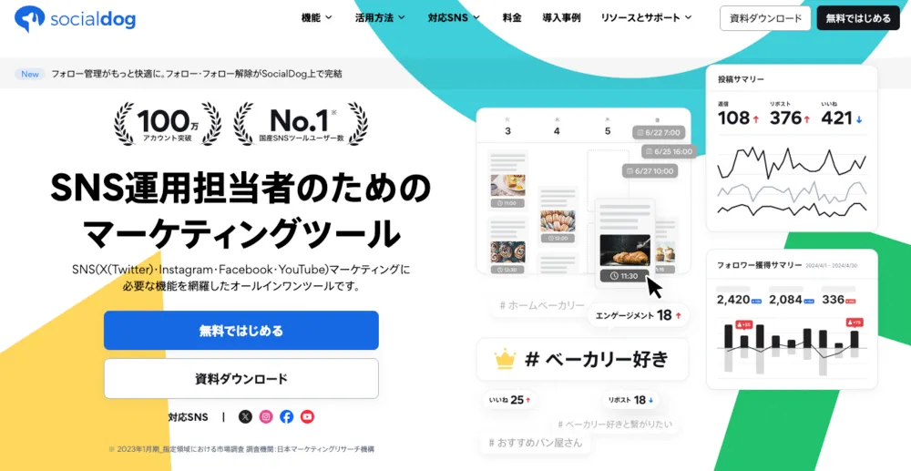SNS運用担当者のためのマーケティングツール