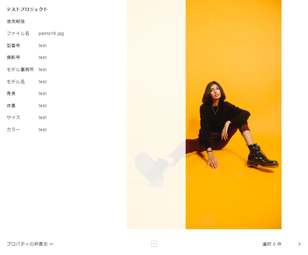 ①画像とデータの一元管理
