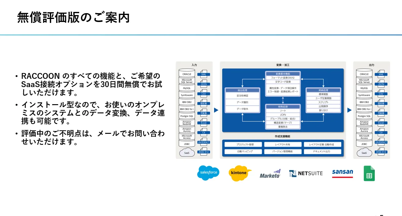 無償評価版のご案内