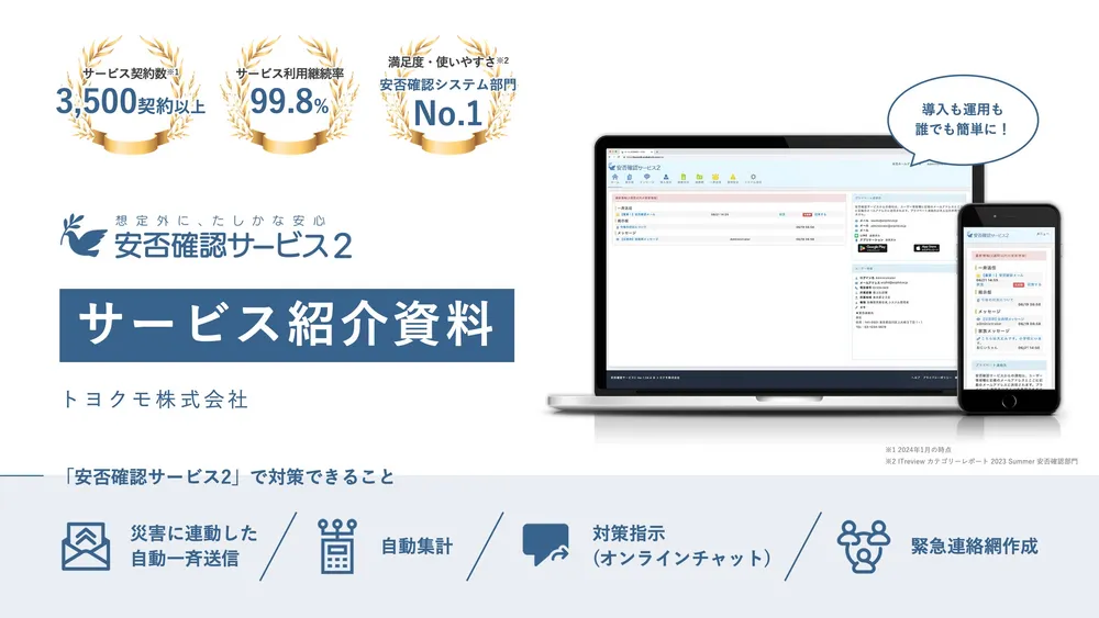 安否確認サービス2｜サービス紹介資料