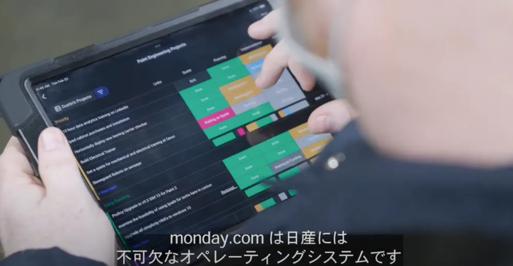北米日産がシャットダウン期を monday.com で実行！