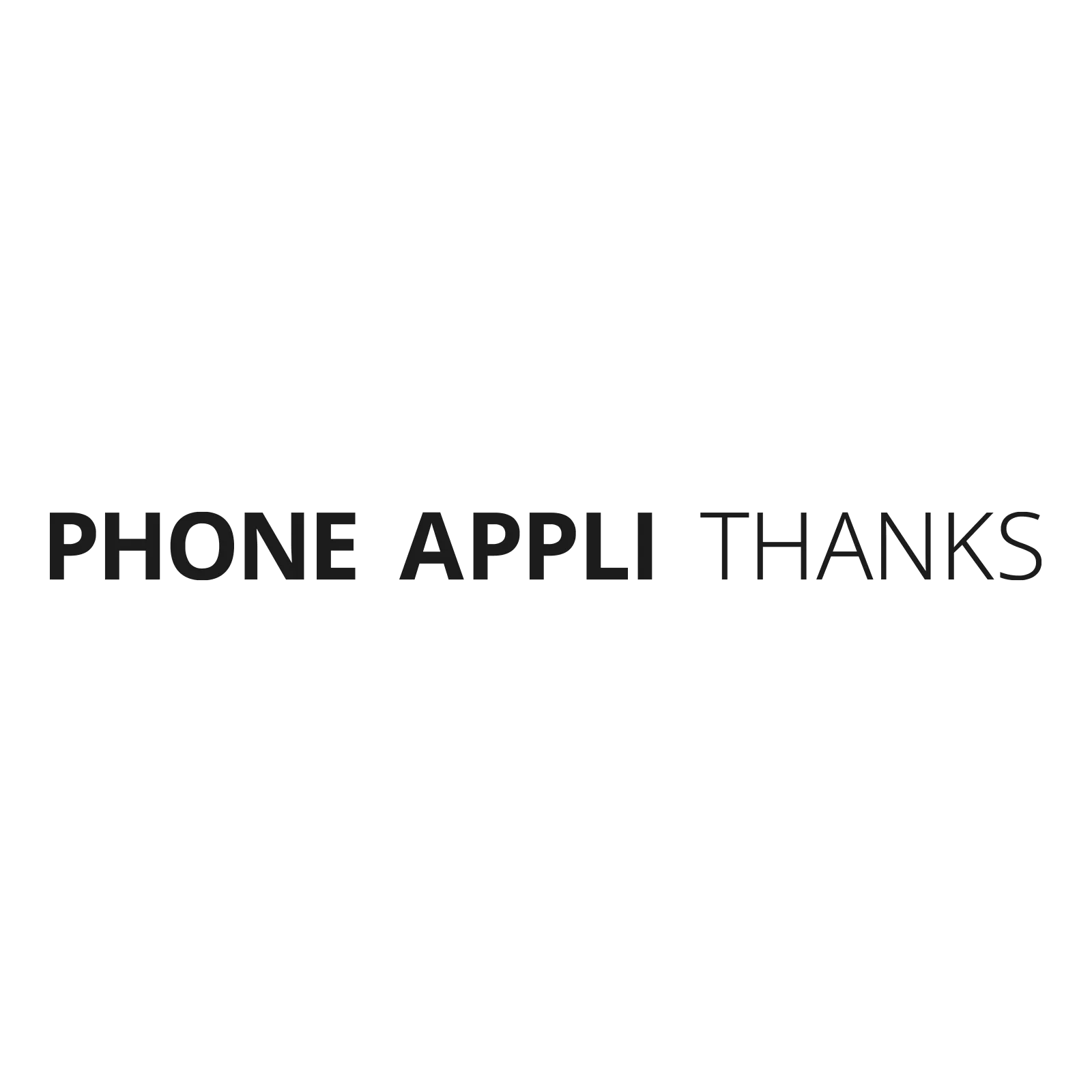 PHONE APPLI THANKS