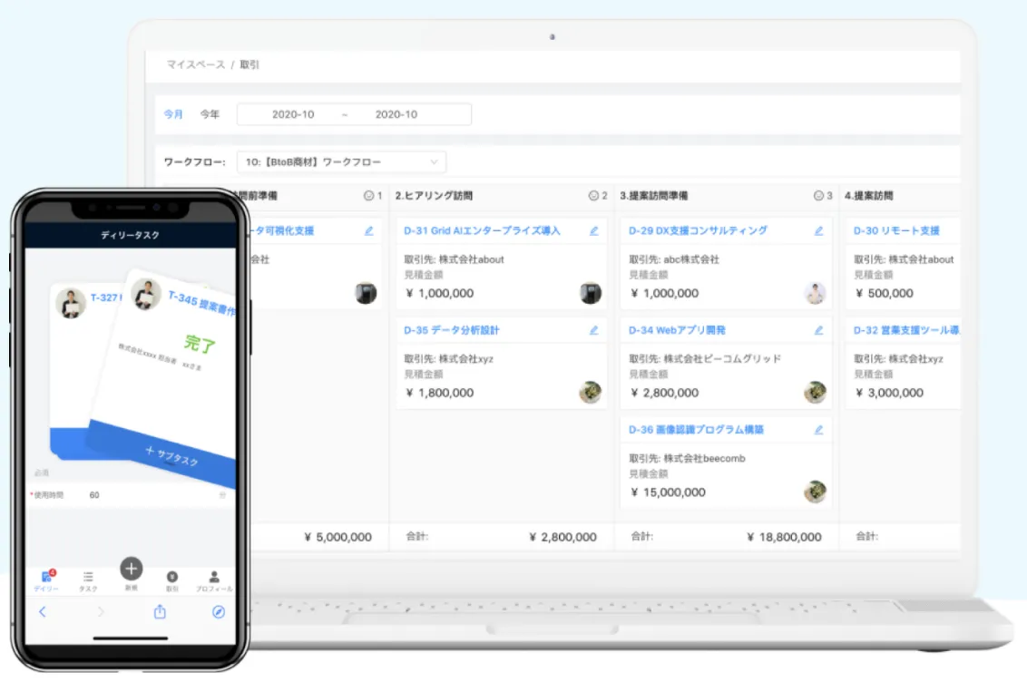 もっとも簡単な営業・タスク管理ツール