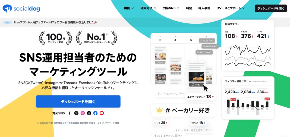 SNS運用担当者のためのマーケティングツール