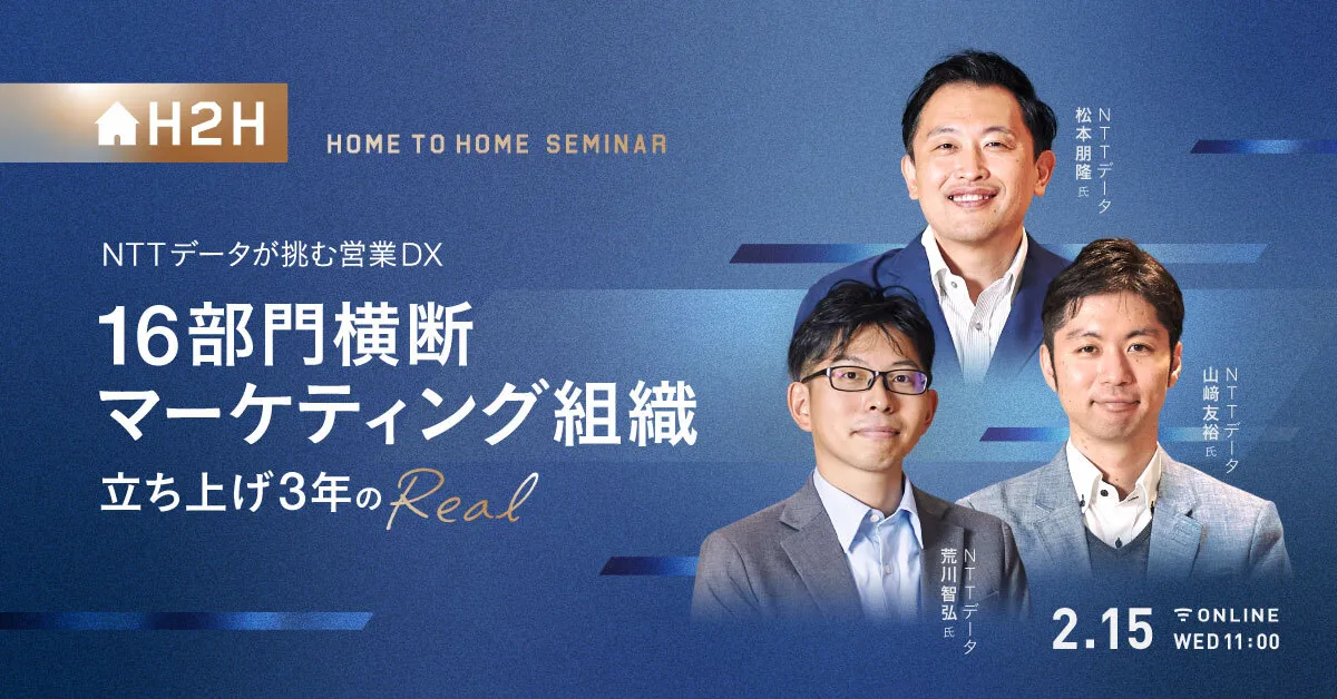 NTTデータが挑む営業DX - 16部門横断マーケティング組織立ち上げ3年のリアル -