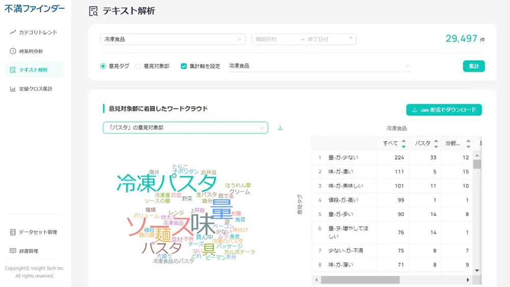 機能３：テキスト解析