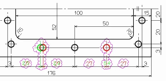 機械図面図面比較サンプル