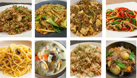 業務用自動調理ロボット・ロボット回転釜OMNI（オムニ）調理例