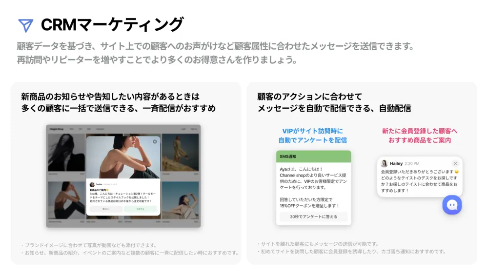 CRMマーケティング機能