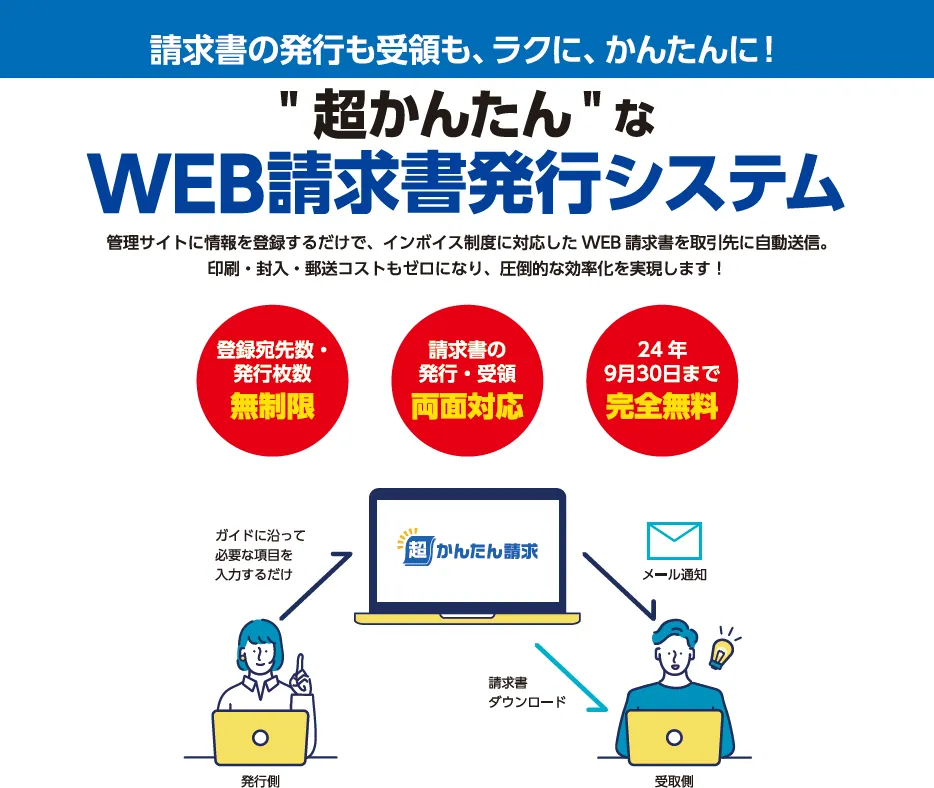 超かんたん請求の特徴