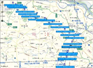 過去の位置情報を地図上で確認する履歴機能