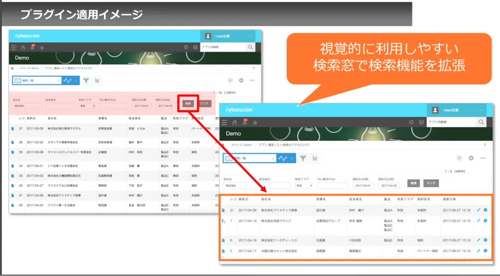 使いやすい検索窓
