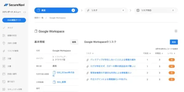 リスクアセスメント自動提案