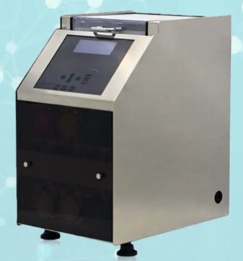 ボタンを押すだけ、5分で綺麗なグラム染色が完成