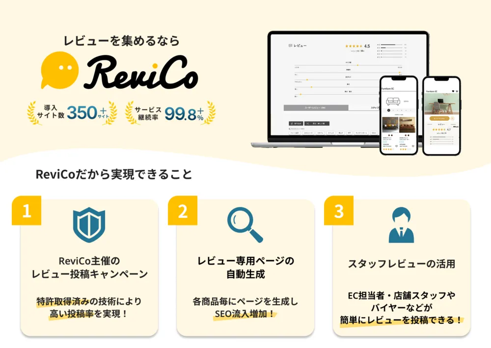 "自走する"レビュー最適化ツールで出来ること