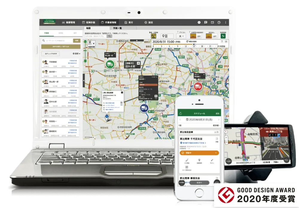 ビジネスナビタイム動態管理ソリューション