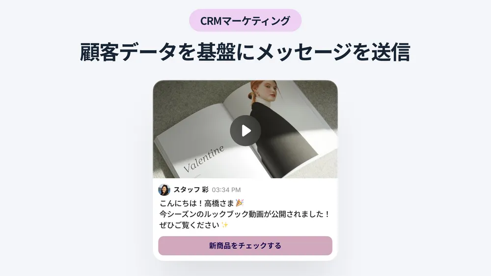 顧客データを基盤にしたメッセージ配信