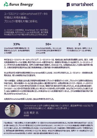 Smartsheet導入事例ーユーラスエナジー