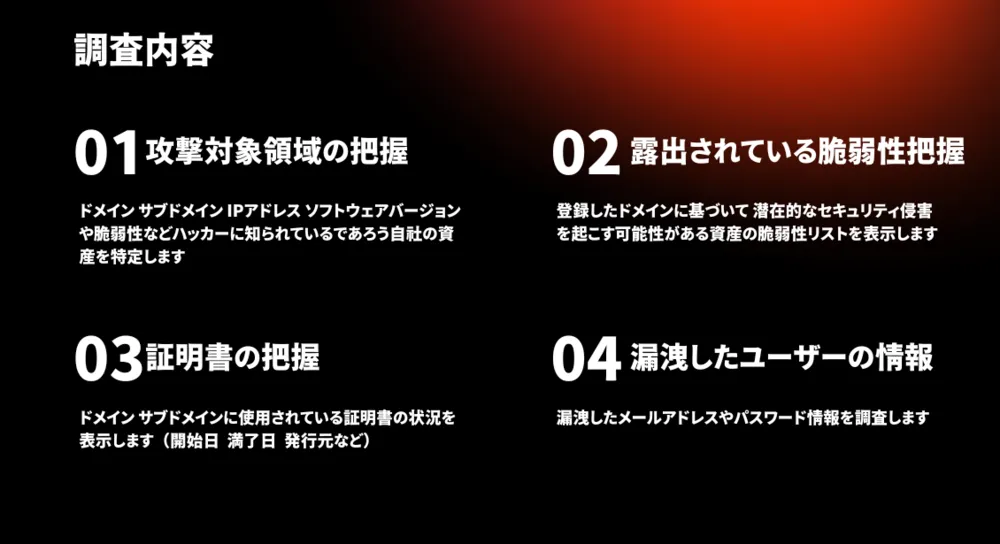 アタックサーフェスサービスによる対策方法